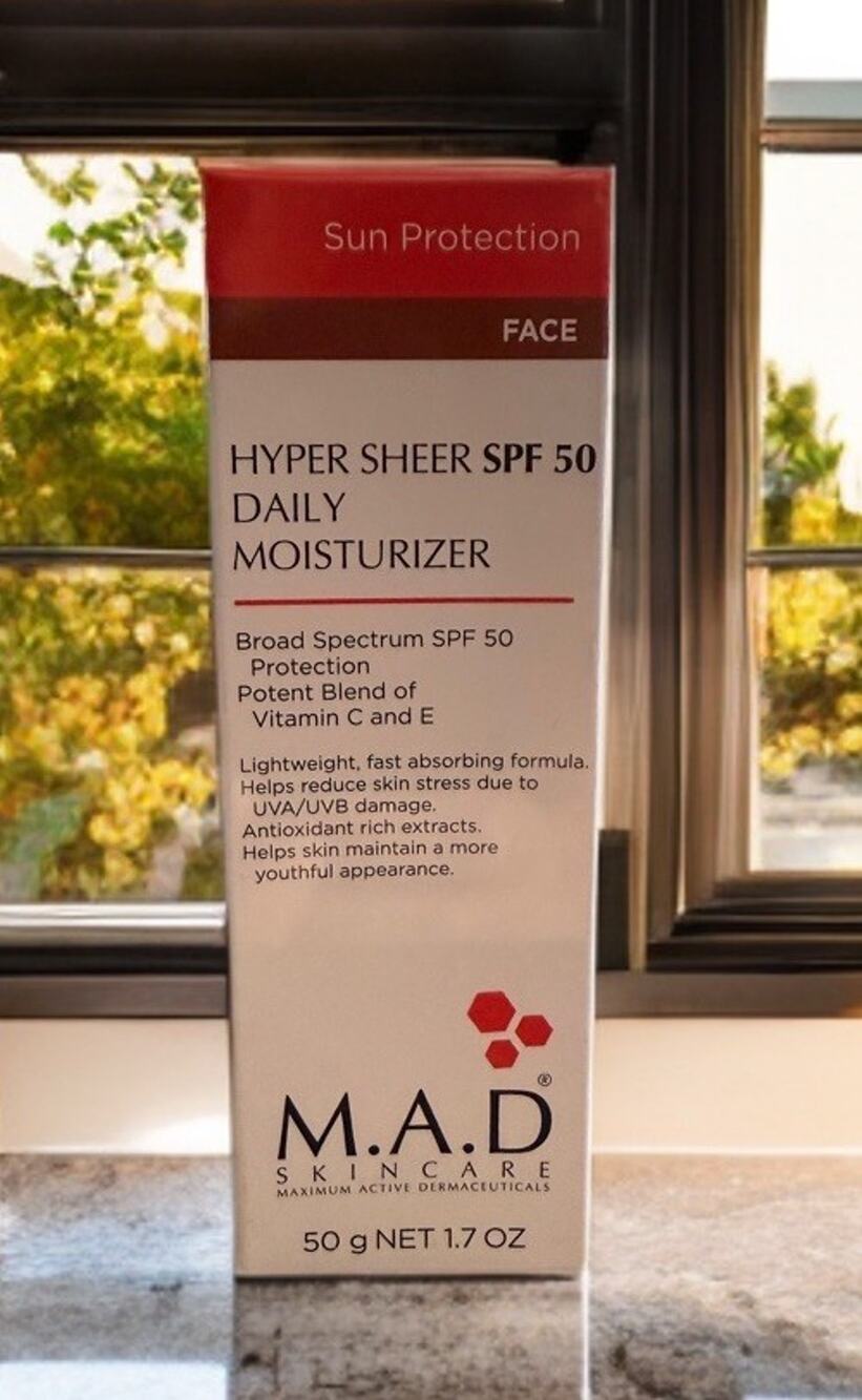 M.A.D SKINCARE Hyper Sheer SPF 50 Daily Face Moisturizer 1.7 oz NIB/SEALED